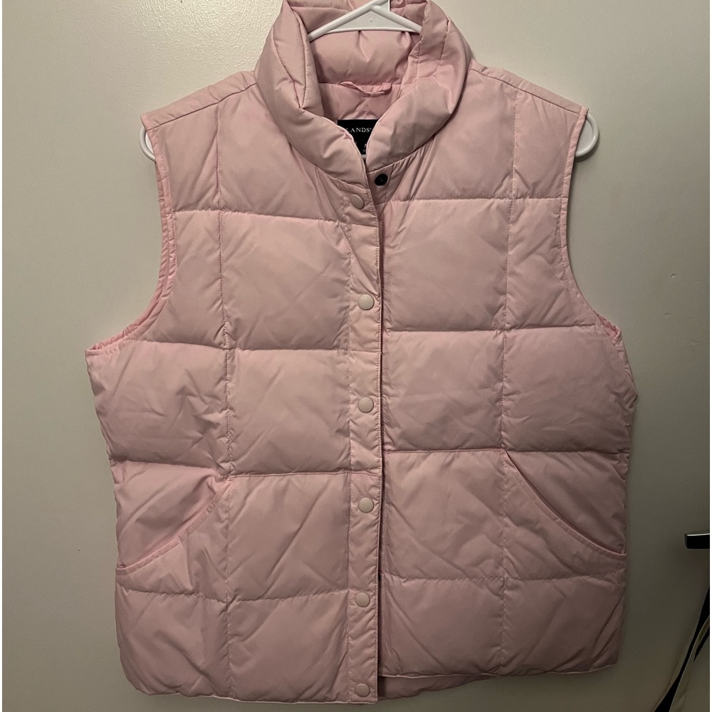 Lands End Pink Vest